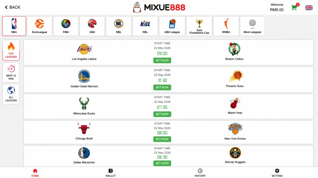 Mixue 888 Basketball Betting