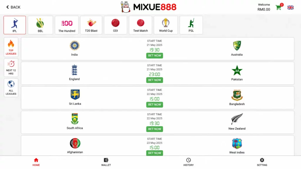 Mixue 888 Cricket Betting