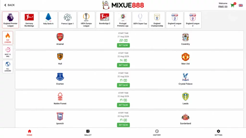 Mixue 888 Football Betting