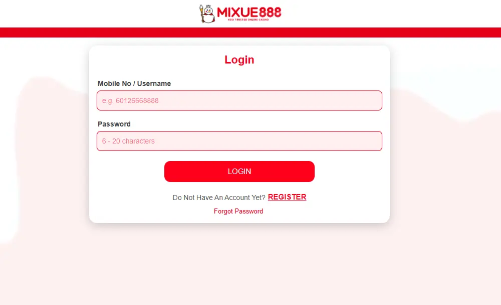 How to Log In to Mixue 888